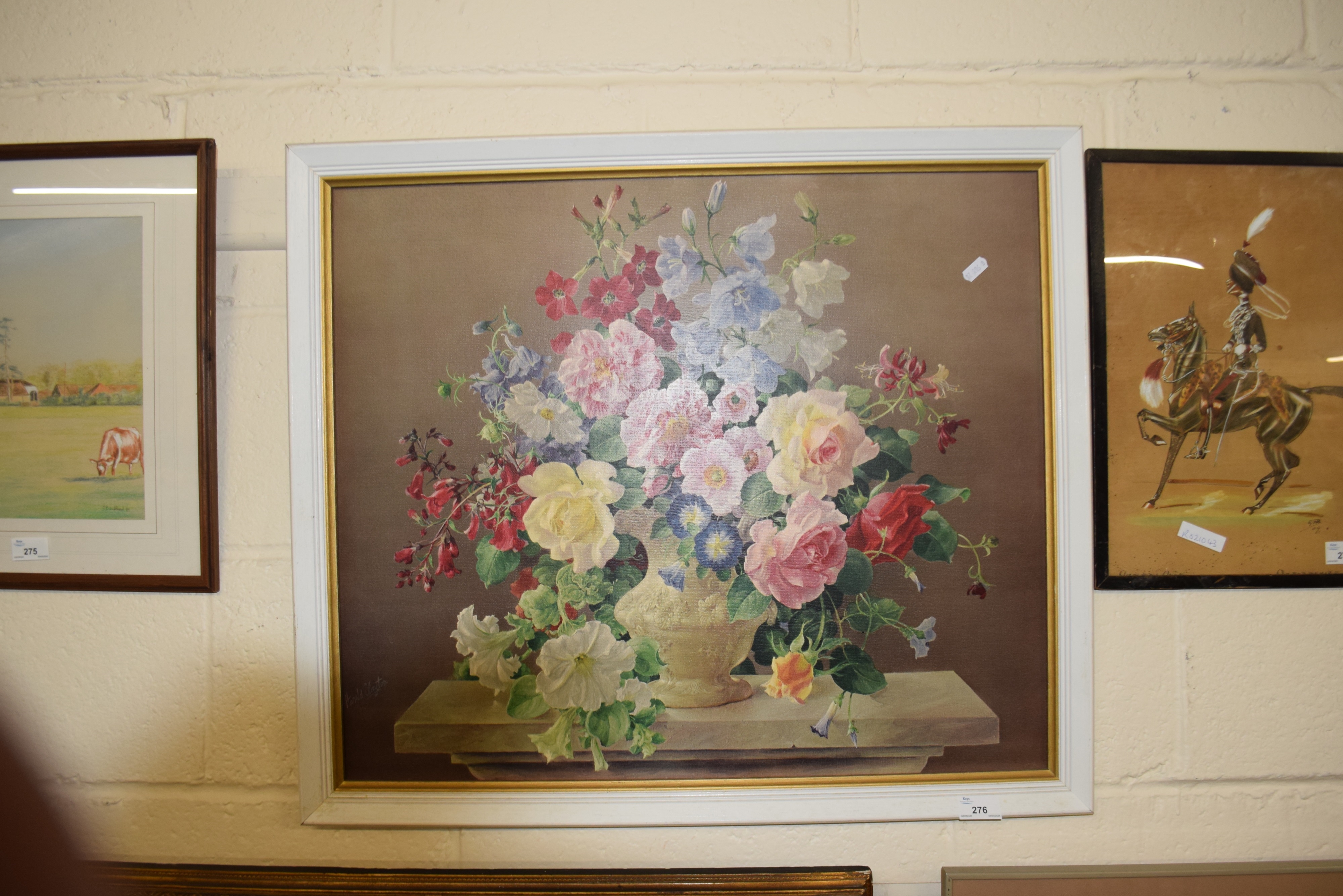 Harold Clayton | still life study of a vase of flowers | MutualArt