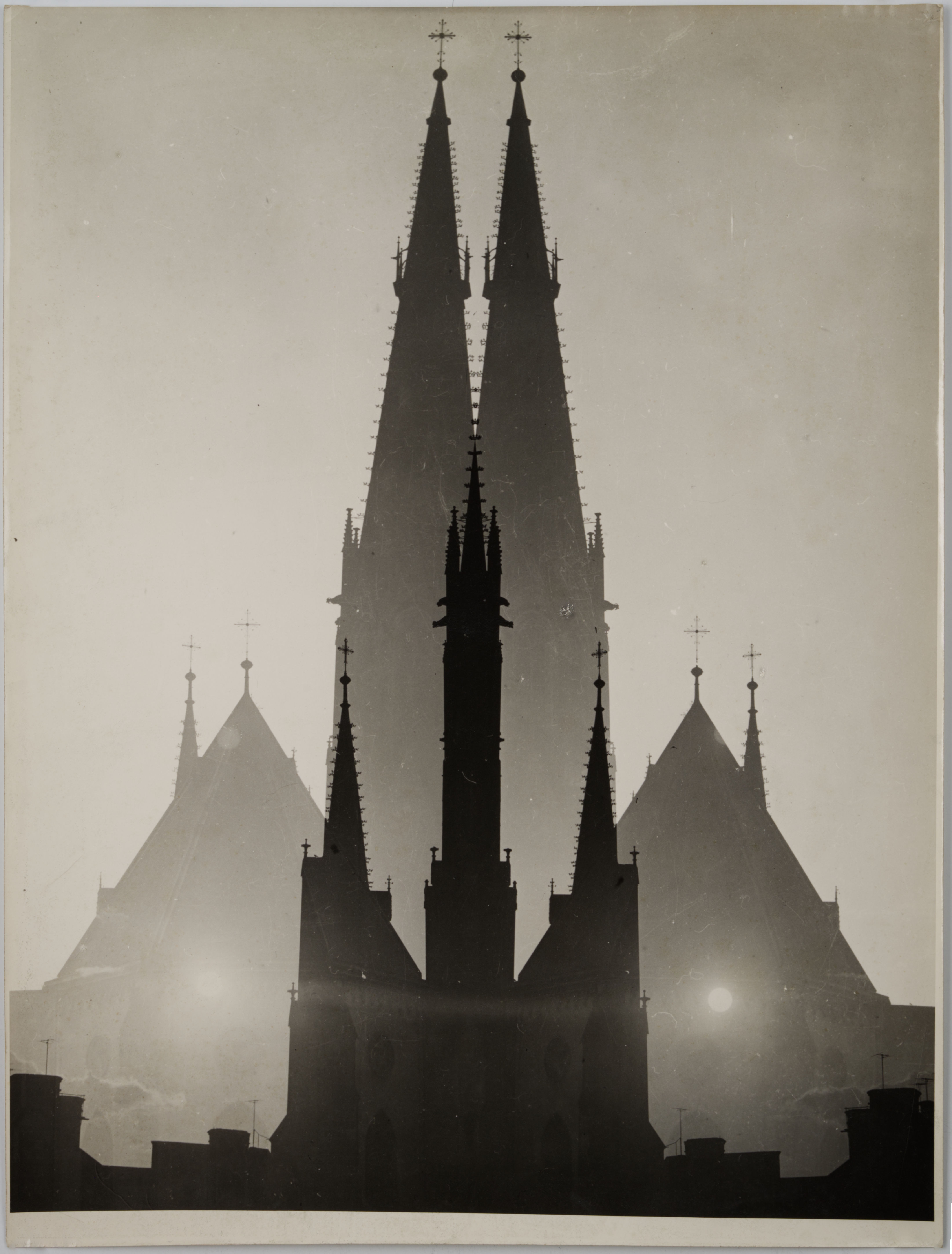 Artwork by Antonín Gribovský, DOUBLE EXPOSURE, Made of vintage gelatin silver print on glossy paper