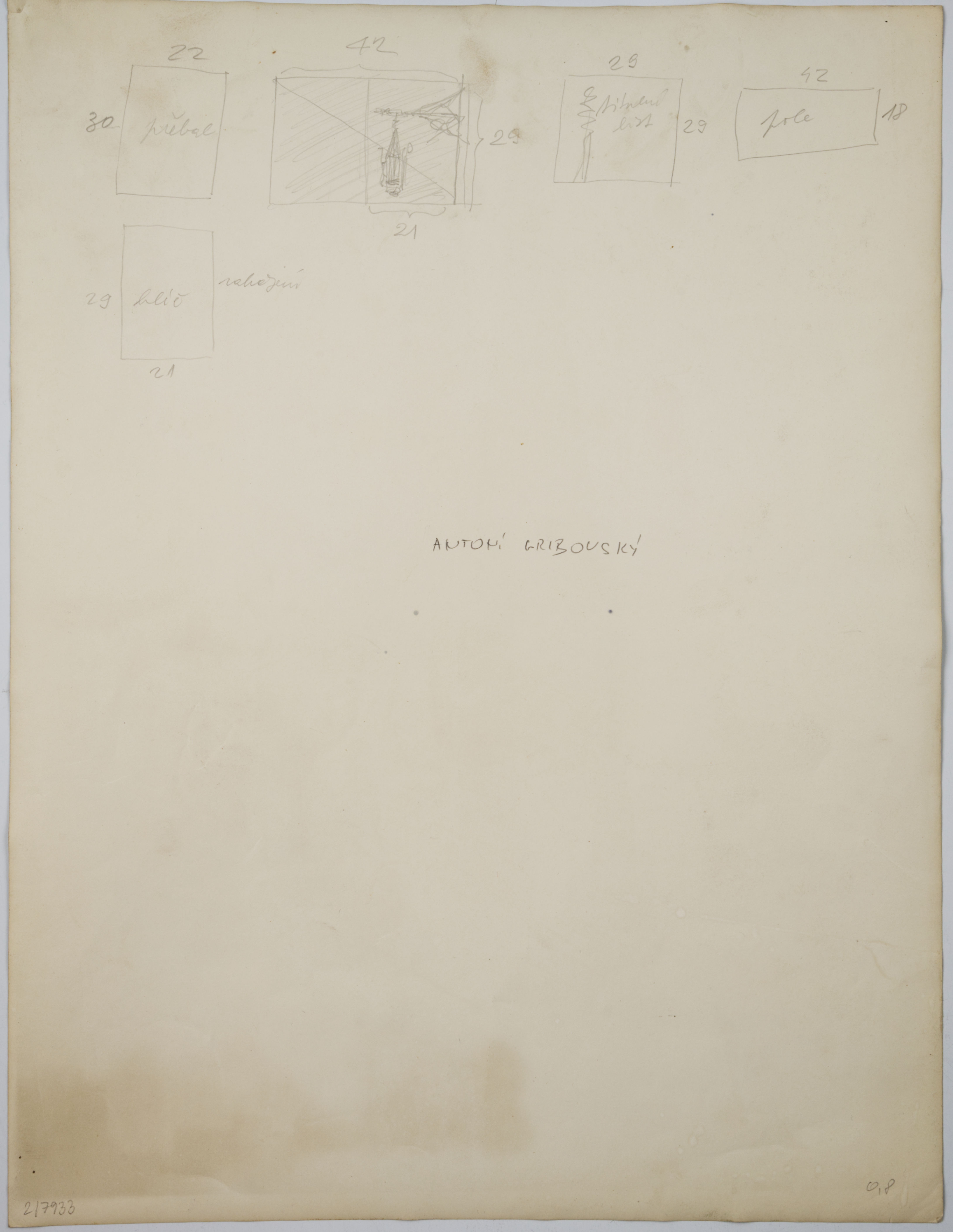 Artwork by Antonín Gribovský, DOUBLE EXPOSURE, Made of vintage gelatin silver print on glossy paper