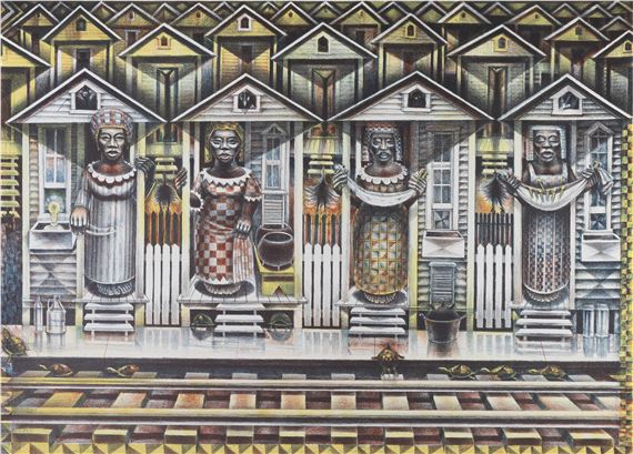 Four Seasons by John Biggers, 1990