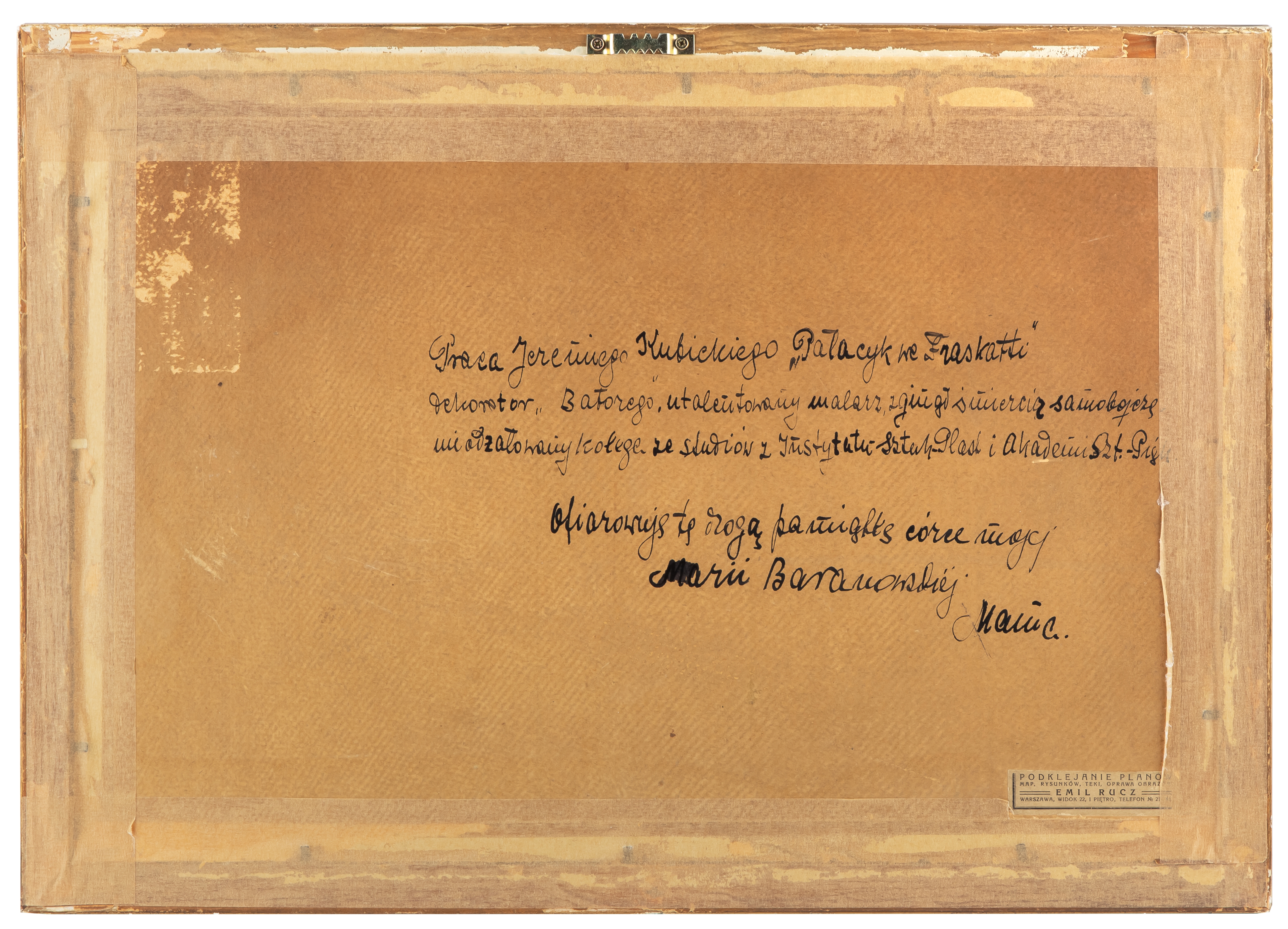 Artwork by Jeremi Kubicki, Pałacyk we Frascati, 1929 r, Made of mixed media, paper