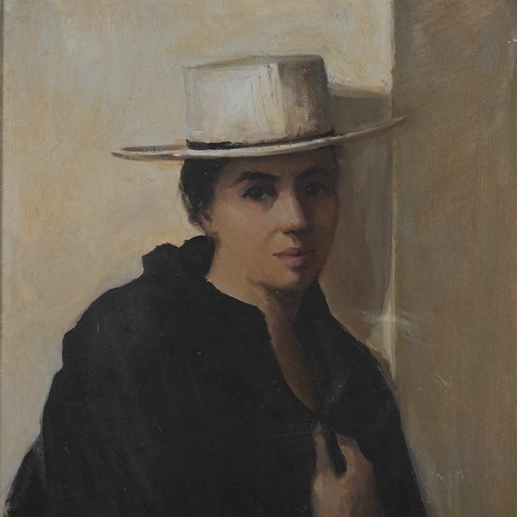 Annette Krauss Rose | Figure in Hat Portrait | MutualArt