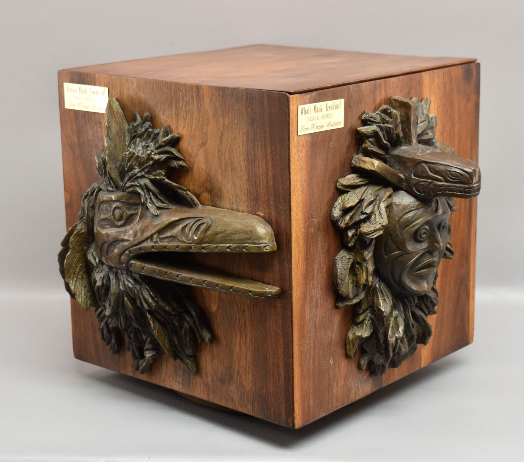 Tom Knapp | WESTERN BOX WITH BRONZES (TOM KNAPP (1990) | MutualArt