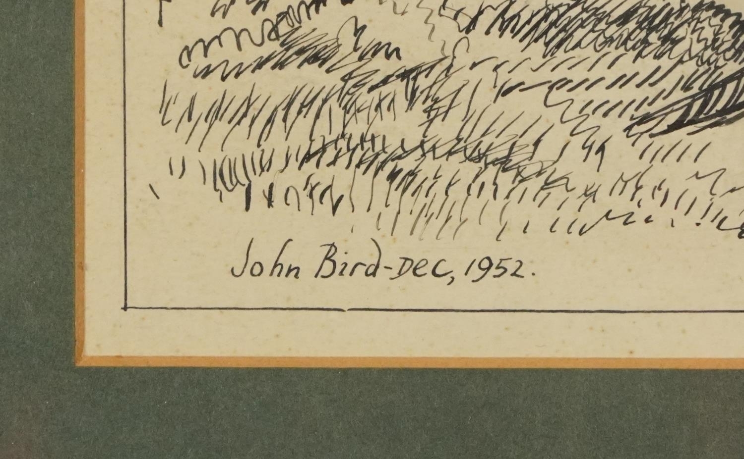 Artwork by John Bird, Old Shed, Made of pen and ink on paper