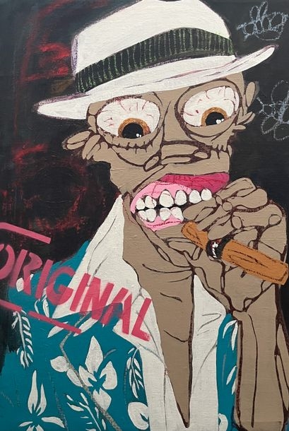 Artwork by Dolet Malalu, Untitled, Made of acrylic on canvas