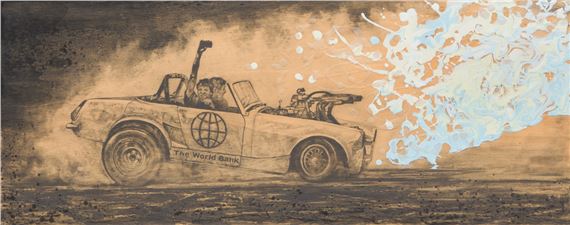 Le bûcher de la finance II by Martin Bureau, 1999