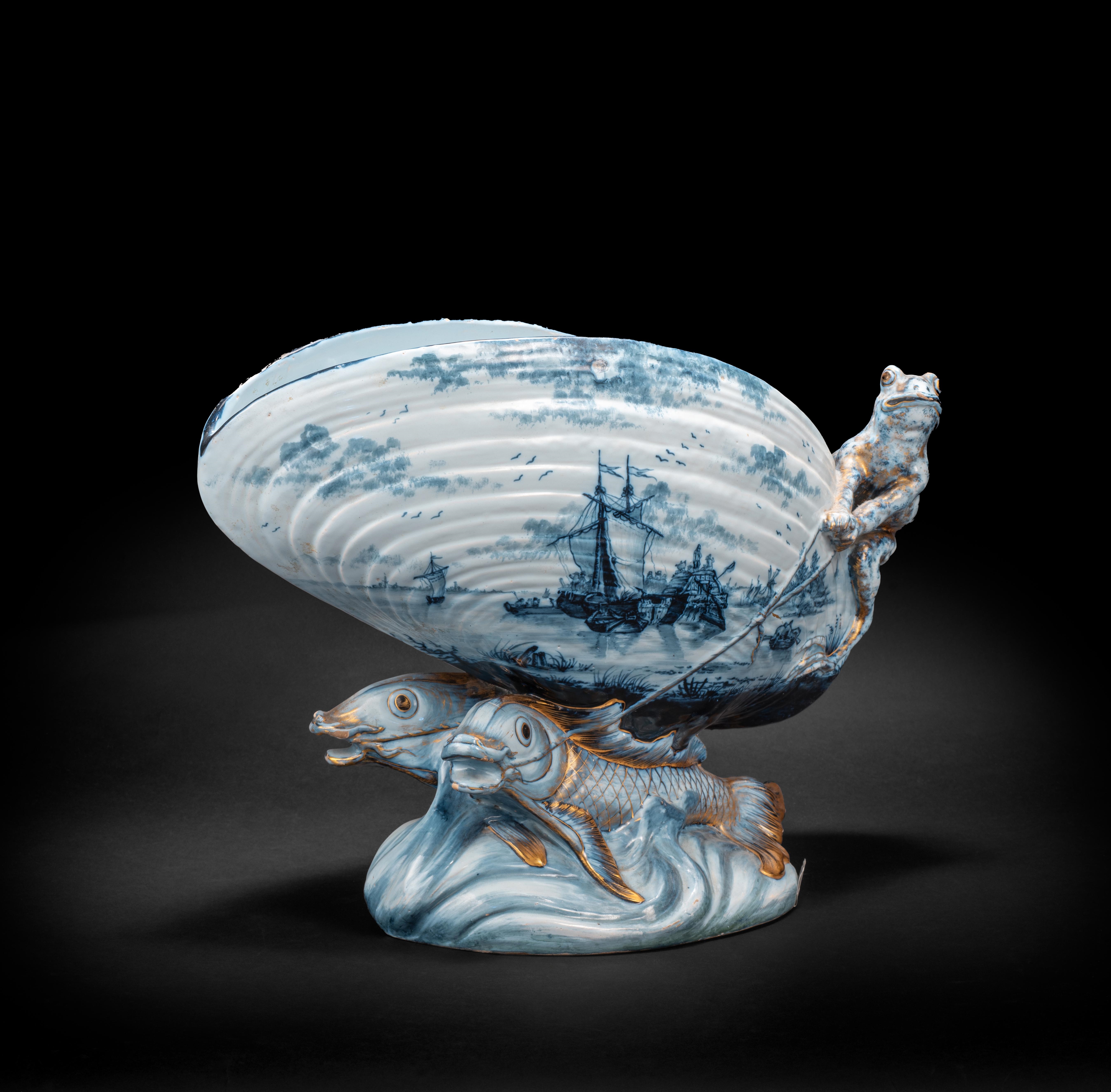 Emile Gallé | Frog on a Shell Centerpiece (Circa 1884) | MutualArt