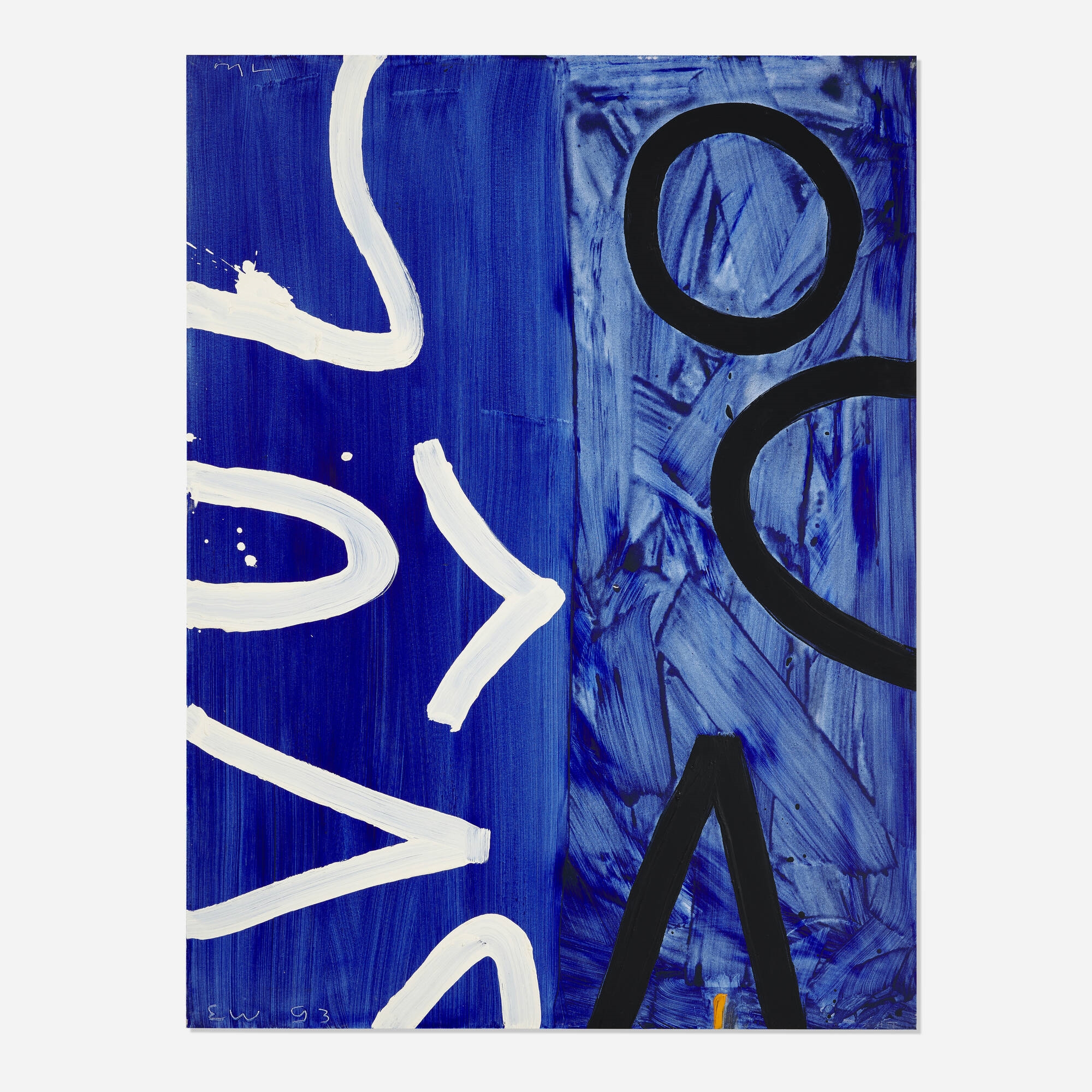 Artwork by Emerson S. Woelffer, Untitled, Made of oil and acrylic on canvas