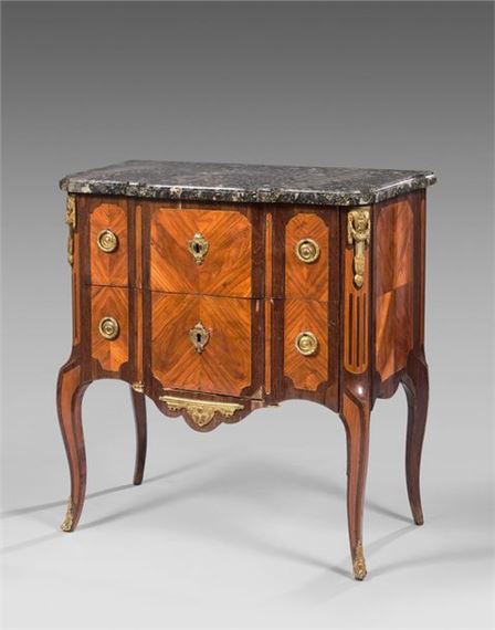 John Evelyn | SMALL COMMODE with recessed front opening to two drawers ...