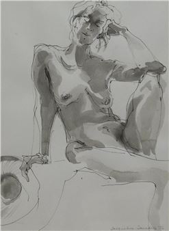 Reclining Female Nude - Jacqueline Saunders