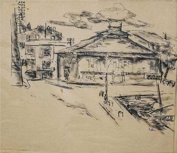 Henry Botkin | Street Scene (1929) | MutualArt
