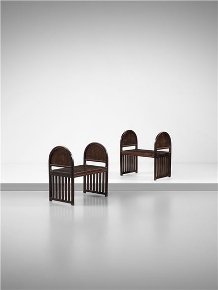 Pair of benches by Vittorio Grassi, 1920s