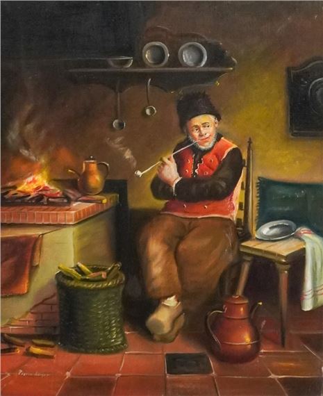 Man Smoking a Pipe - Pierre Leger