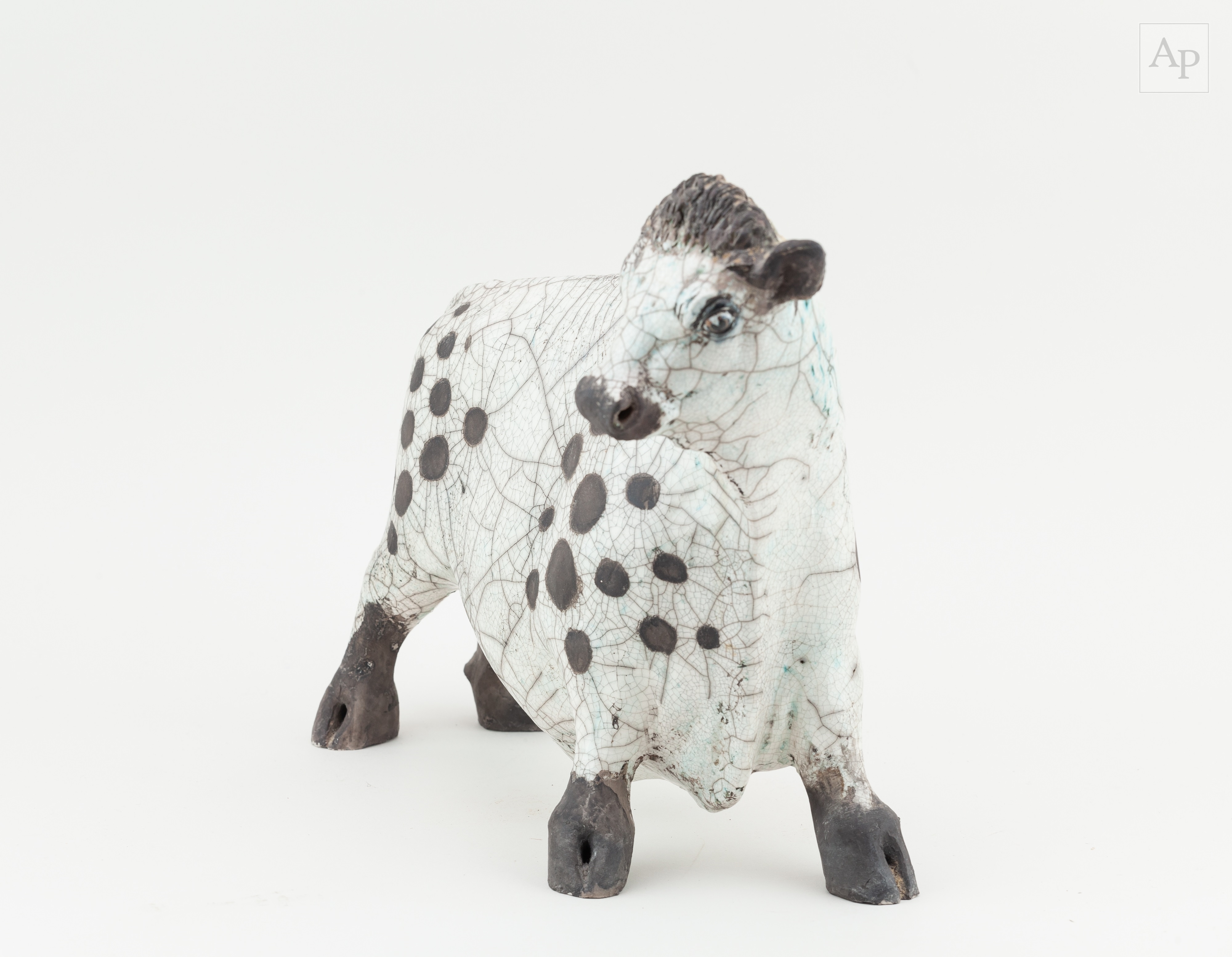 Lawson Rudge | LAWSON RUDGE (born 1936); a stylised raku sculpture of a ...