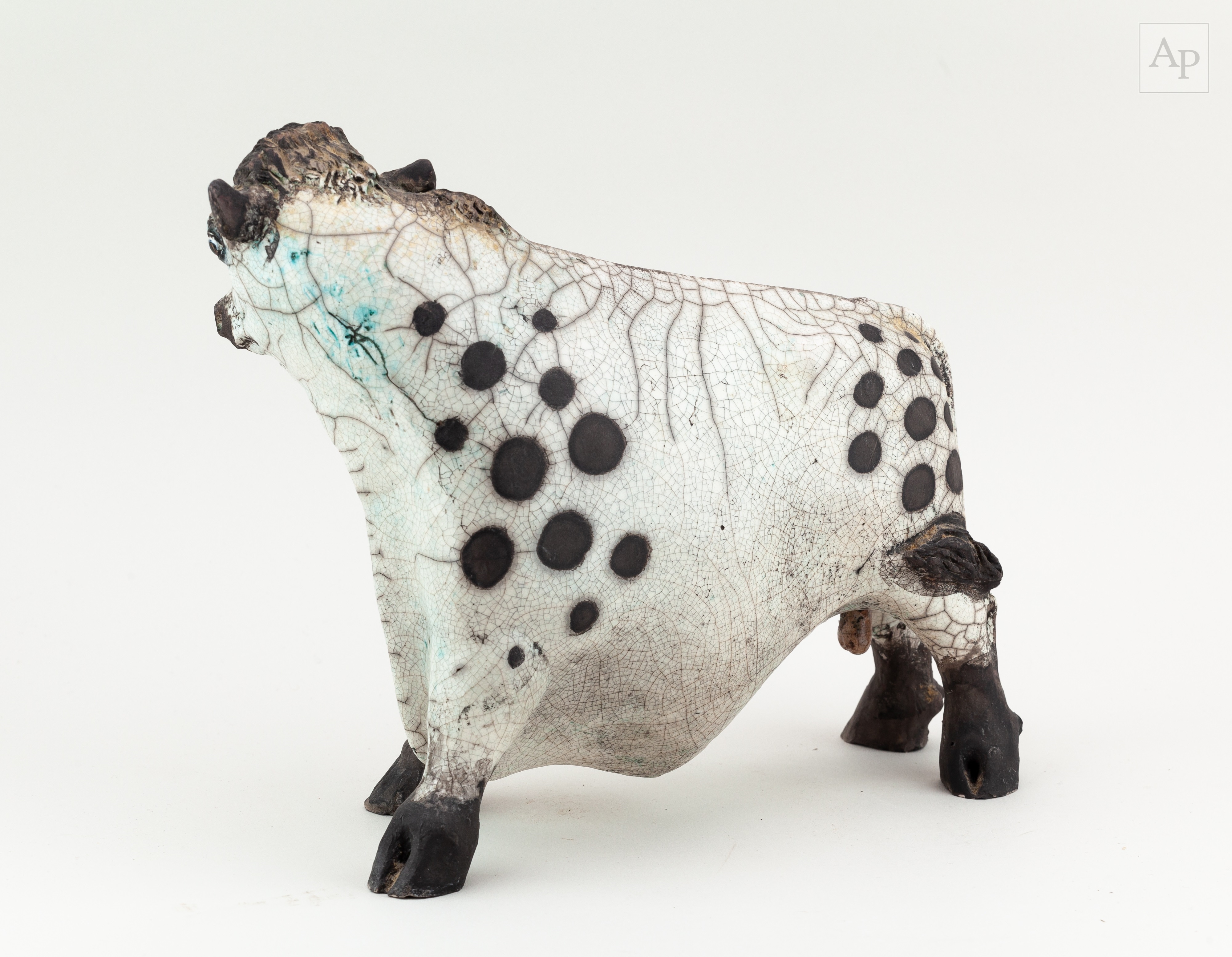 Lawson Rudge | LAWSON RUDGE (born 1936); a stylised raku sculpture of a ...
