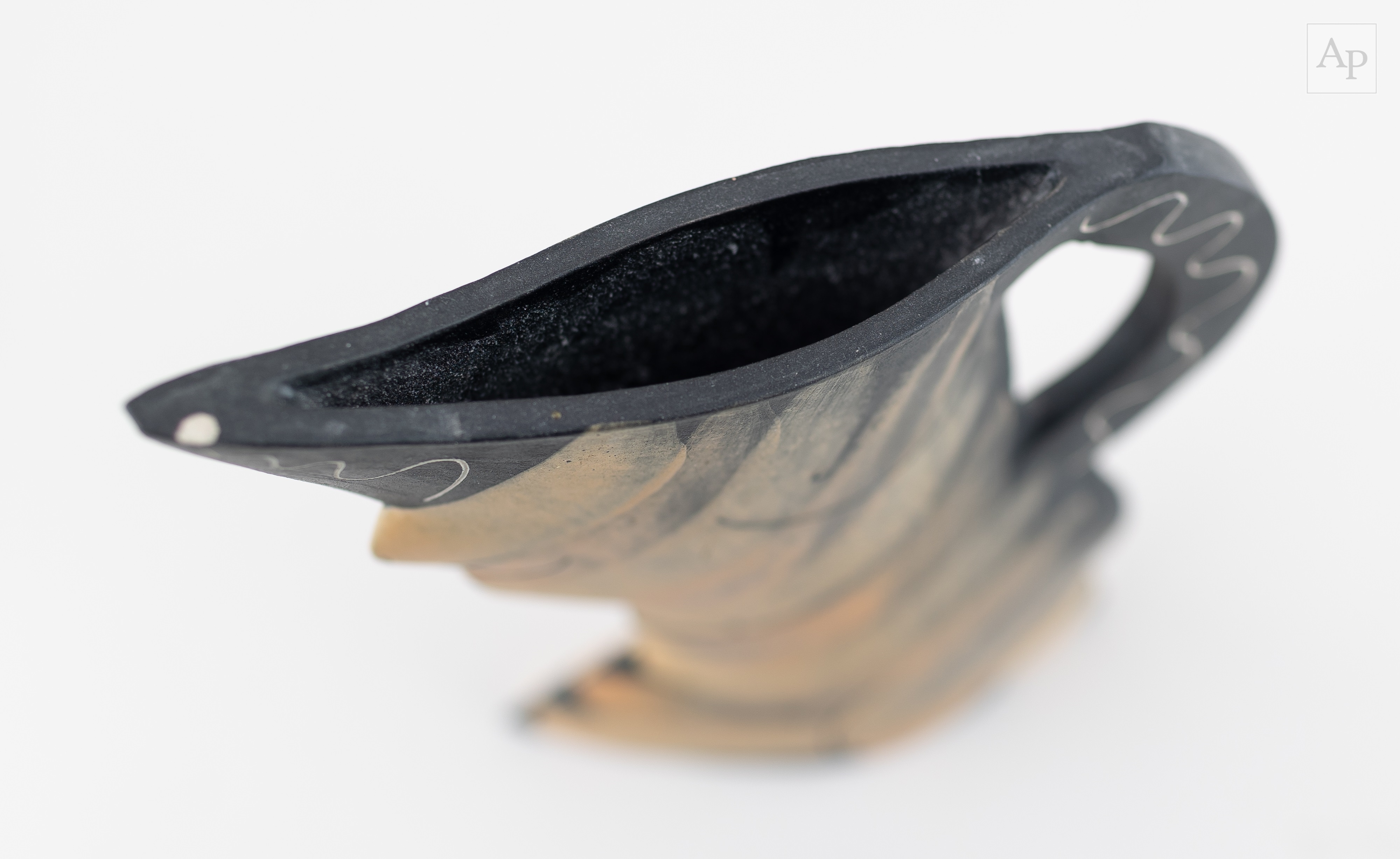 Artwork by Jude Jelfs, JUDE JELFS (born 1950); 'Jug in Striped Dress 4', Made of Earthenware jug