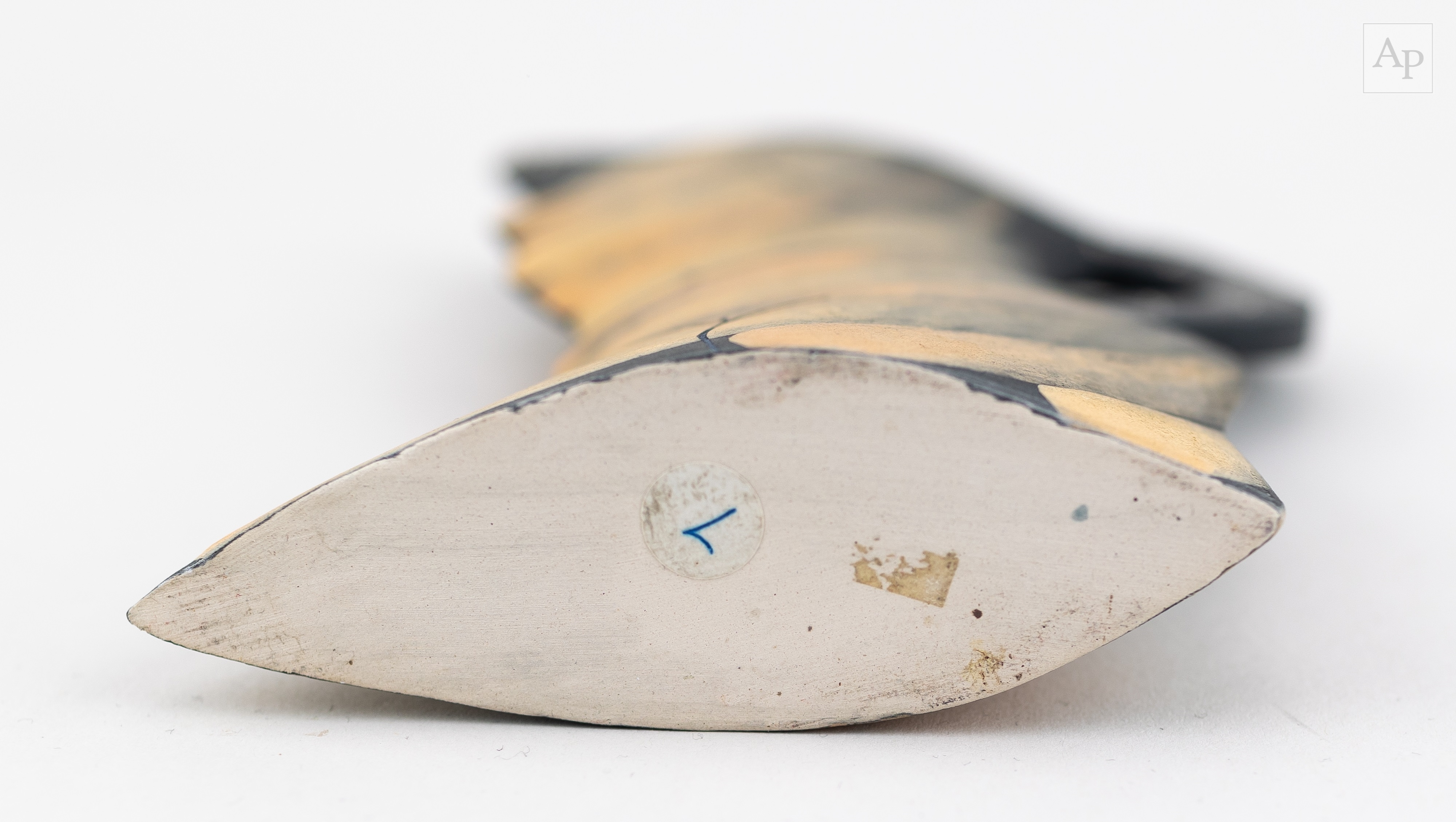 Artwork by Jude Jelfs, JUDE JELFS (born 1950); 'Jug in Striped Dress 4', Made of Earthenware jug