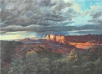 "Storm Over Kolob Plateau - Arthur Hoefler