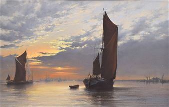 Thames Barges, East Anglia - Christine Slade