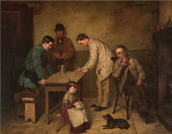 John Watkins Chapman | A MAN EXAMINING DOCUMENTS FROM AN OLD CHEST