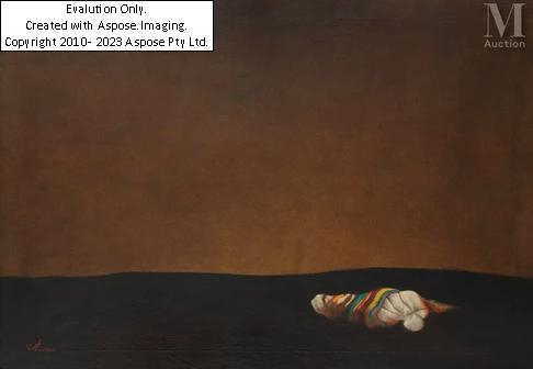 Artwork by Ala Bashir, Des bédouins, Made of oil on canvas