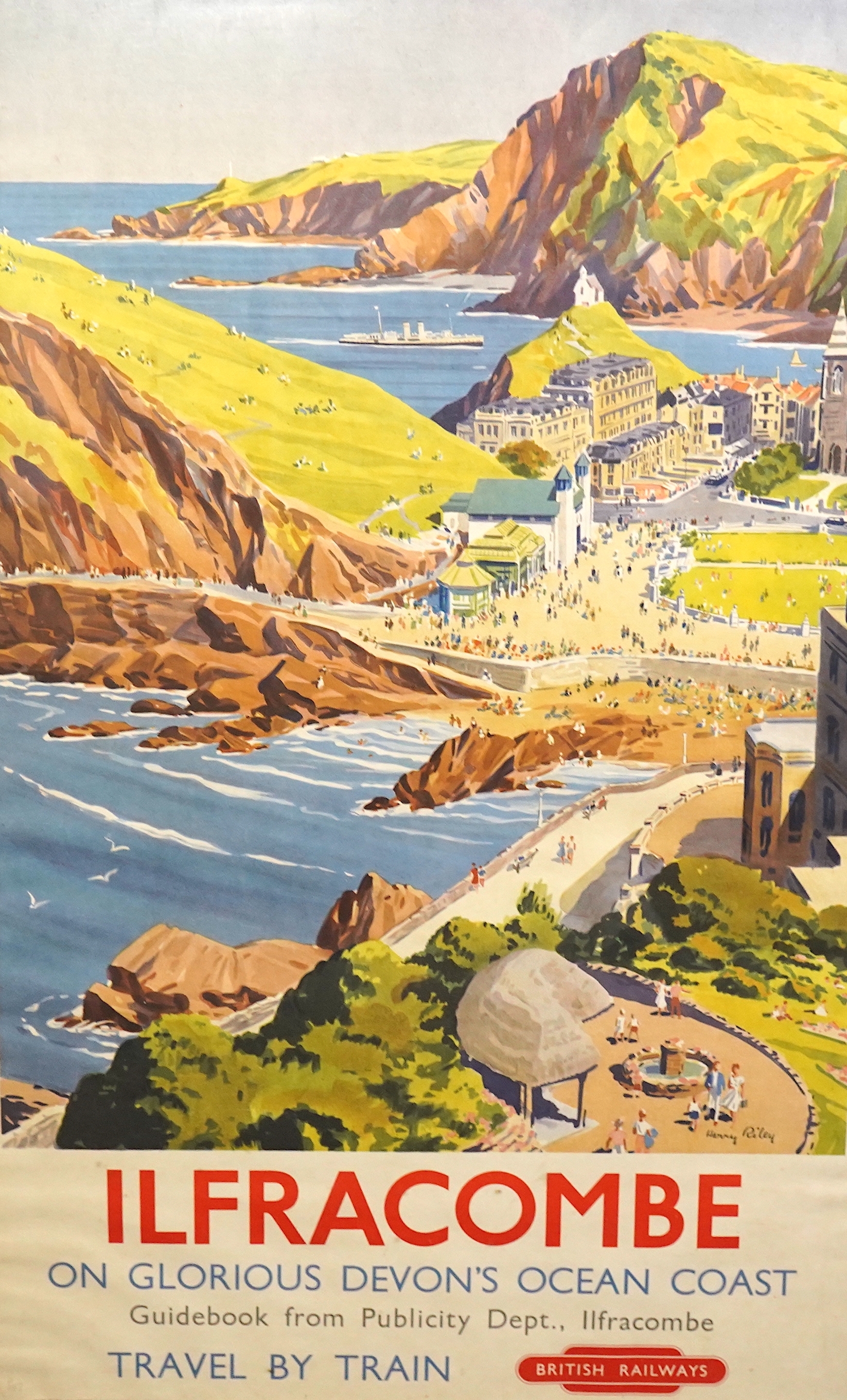 Harry Arthur Riley | 1966) Ilfracombe on Glorious Devons Ocean ...