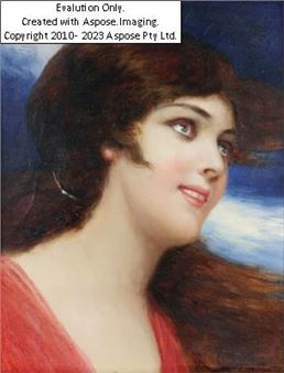 (Wien 1864-1939 Berlin) Junge Frau mit wehendem Haar - Alois Broch