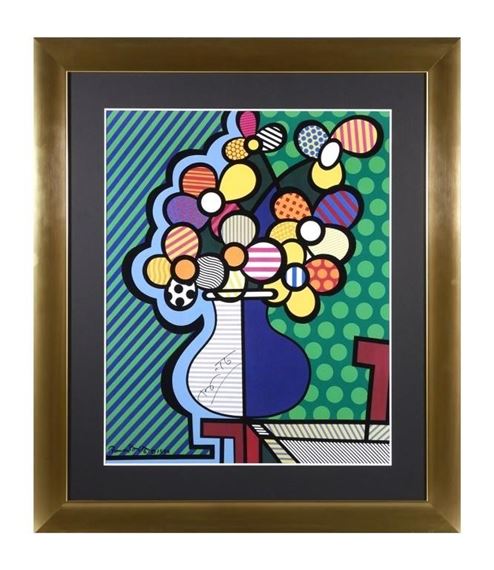 Romero Britto | ROMERO BRITTO Flores Serigraph | MutualArt