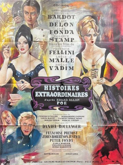 HISTOIRES EXTRAORDINAIRES Roger Vadim, Louis Malle, Federico Fellini - Georges Allard