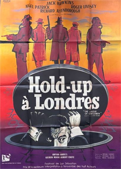 HOLD UP A LONDRES / THE LEAGUE OF GENTLEMEN Basil Dearden by Georges Allard, 1960