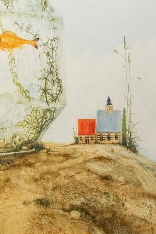 John Ridgewell | John Ridgewell Surrealist Landscape Mixed Media ...