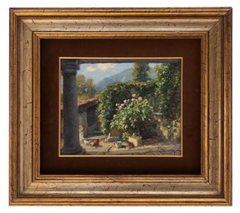 Angolo fiorito in paese (Magreglio - Ercole Garavaglia