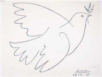 254Pablo Picasso (1881-1973) after.Colombe de la PaixLithograph printed in colours - Pablo Picasso