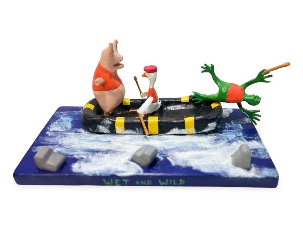 Artwork by Ian Fancey, IAN FANCY - WET AND WILD, Made of White Pine