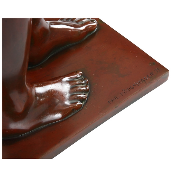 Artwork by Paul David Koenigsberger, Bronze Sculpture by Viennese Sculptor Paul Koenigsberger, Made of sculpture