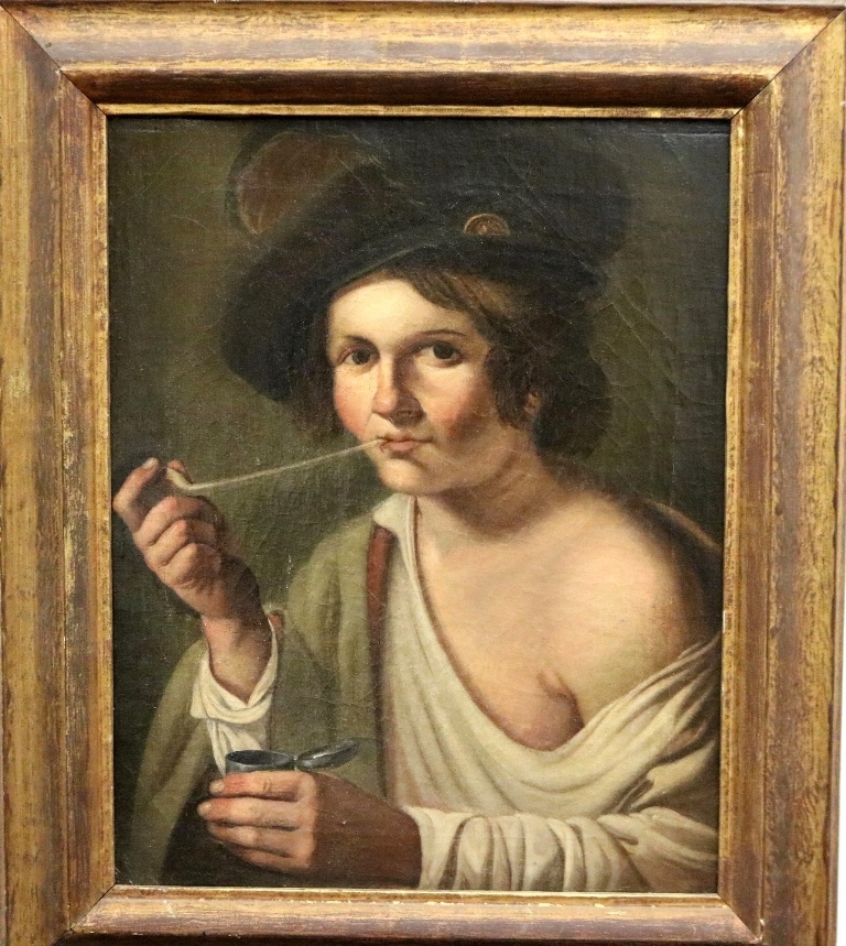 Italian School, 18th Century | Portrait Of Young Man With A Pipe ...