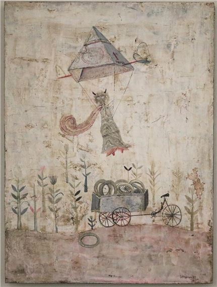 Angelo Cattivo che Prova il Brevetto, 1962 by Gustavo Foppiani, 1962