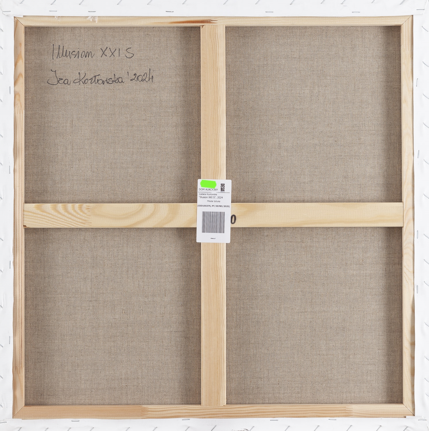 Artwork by Izabela Kozłowska, Illusion XXI S, Made of acrylic/canvas