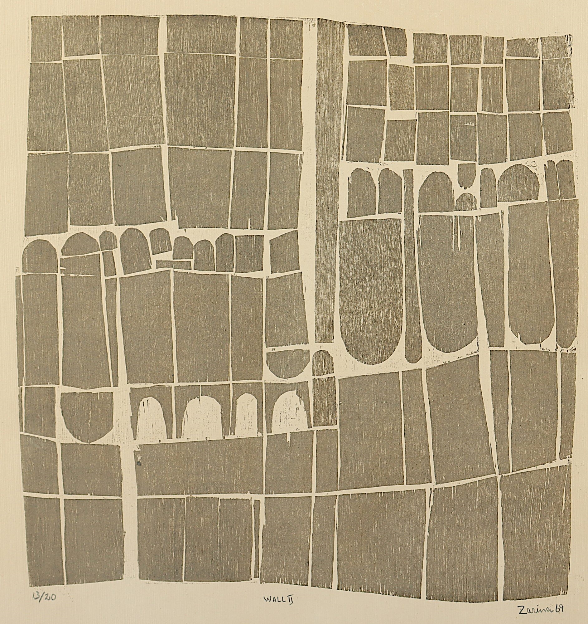 Zarina Hashmi | Wall II (69) | MutualArt