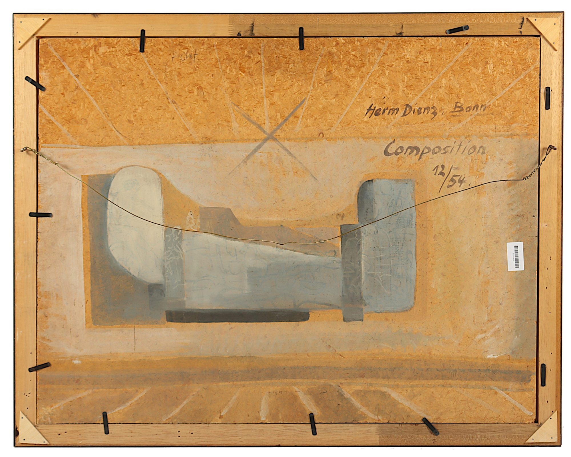 Artwork by Hermann Dienz, "Composition", Made of oil on canvas