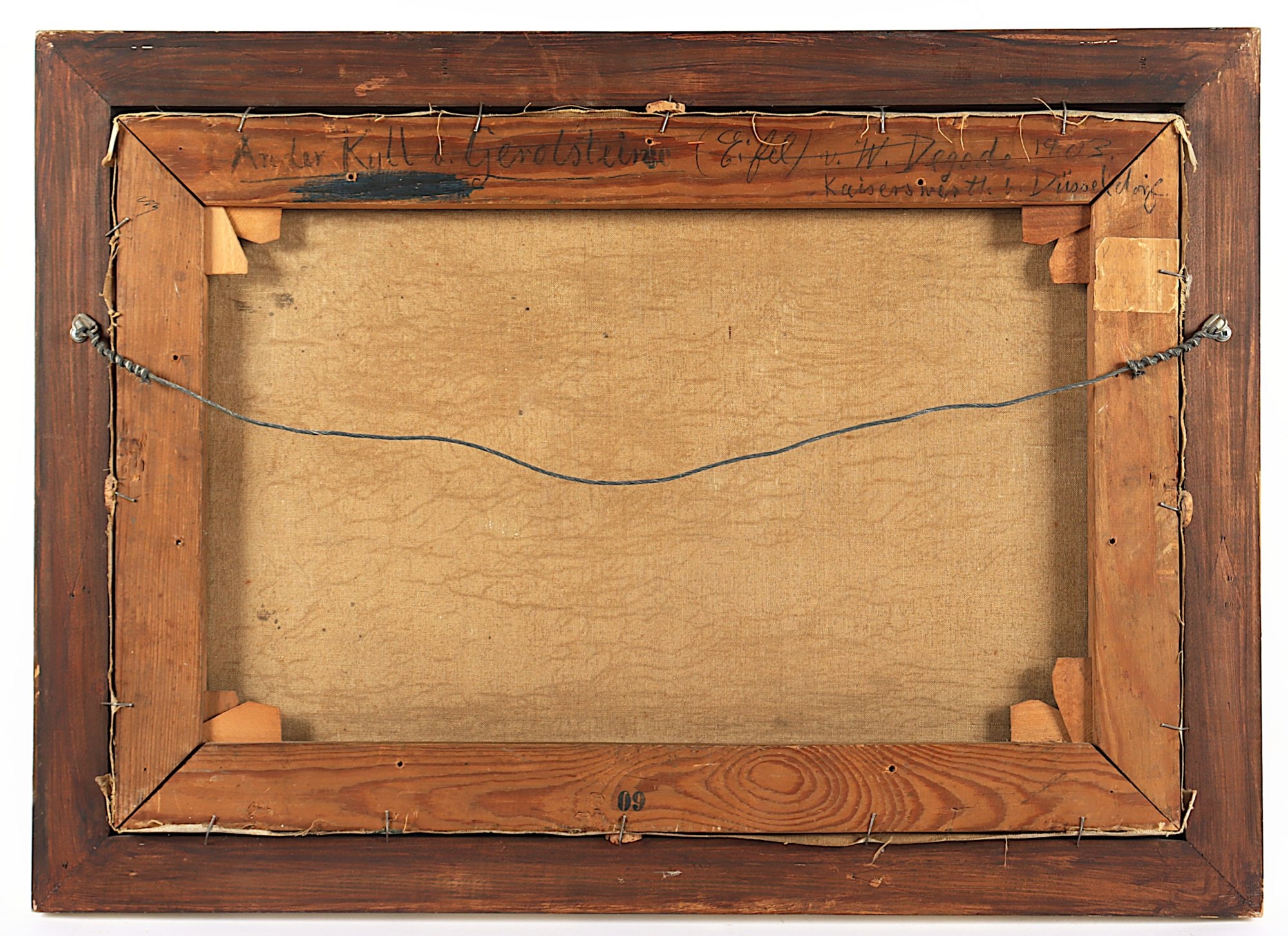 Artwork by Wilhelm Degode, "An der Kyll bei Gerolstein", Made of oil on canvas