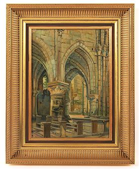 "Gotisches Kircheninterieur" - Robert Raths