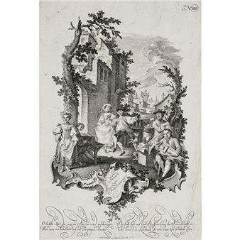 Ornamental engravings - Johann Esaias Nilson