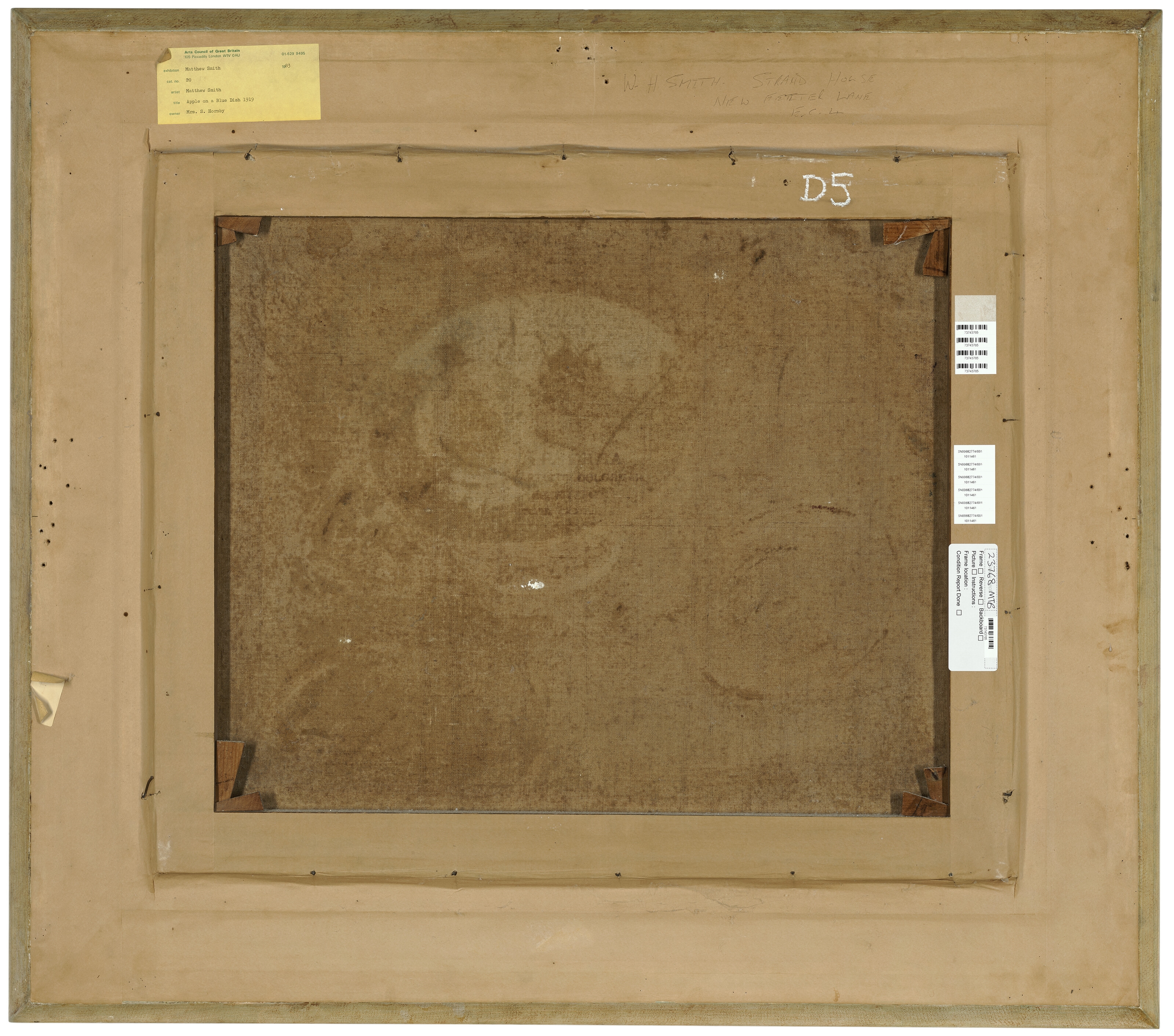 Artwork by Matthew Arnold Bracy Smith, Apple on a Blue Dish, Made of oil on canvas