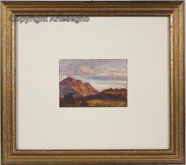 Artwork by Giuseppe Muner, Monti, Made of Oil con card