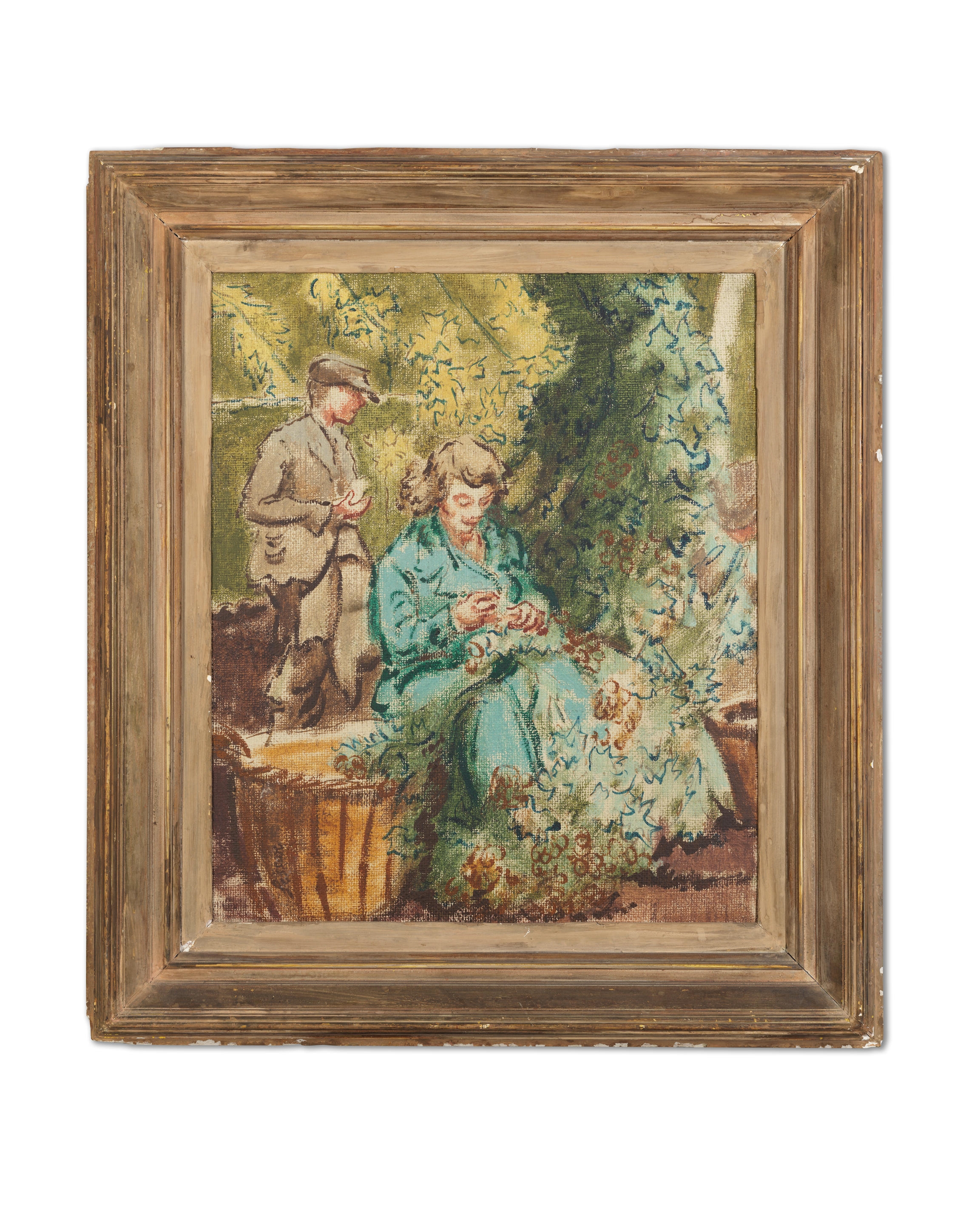 Helen Lessore R.A.  British, 1907-1994  Portrait Of Laetitia Yhap 132 X 66 Cm 52 X 26 In
