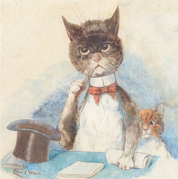 The Scientific Cat by Louis Wain