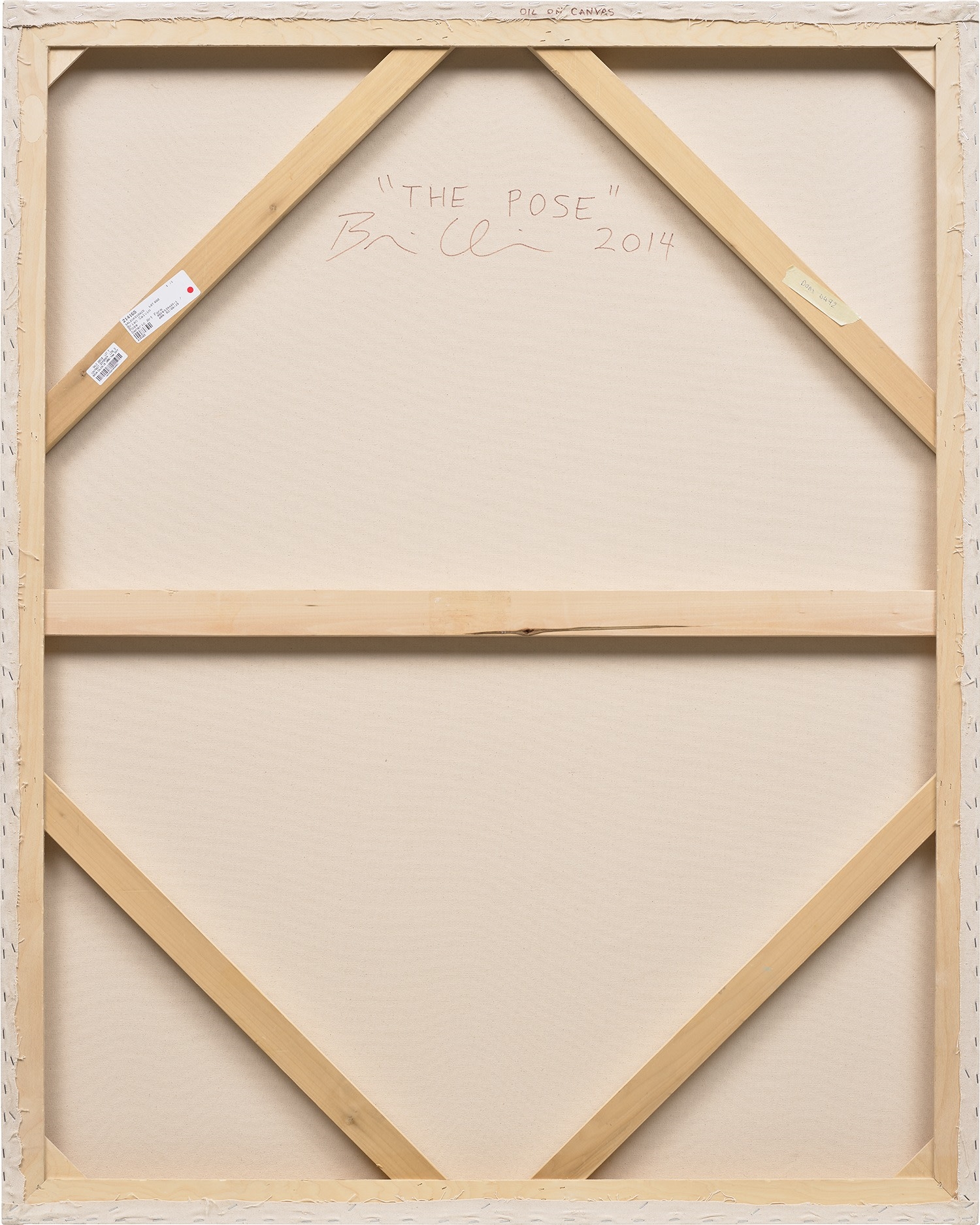 Artwork by Brian Calvin, The Pose, Made of oil on canvas