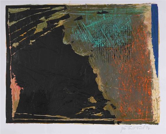 Jean-Paul FRIOL (1948-2011) Untitled Mixed media, signed and dated 94 lower right. 73 x 109 cm by Jean-paul Friol, dated 94