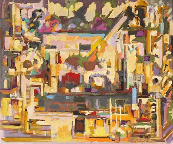 Lucien BEYER (1908-1983) Dreams at the dome Canvas, signed lower right, titled on the stretcher by Lucien Beyer